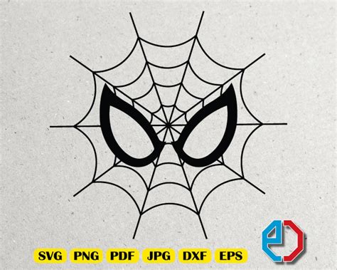 Spiderman Eye With Web Svg Png Pdf Jpg Eps Dxf Vector | Etsy