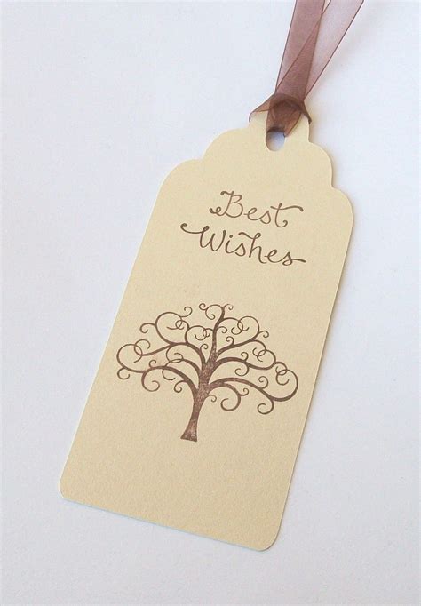 Wishing Tree Tags Wedding Wishing Tree Tags Best Wishes With Tree Set