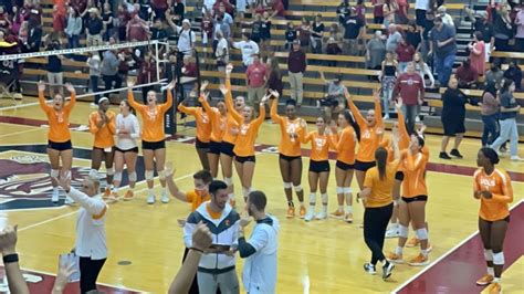 Tennessee Volleyball Tennessee Sweeps Sc