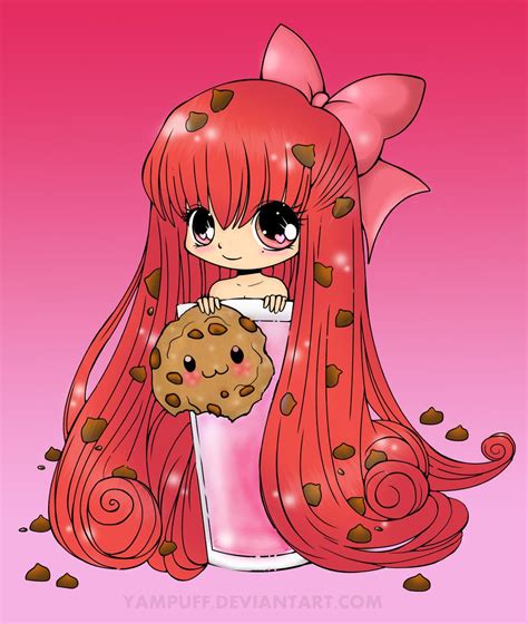 Yampuff Chibi Cookie Coloring By Nakario On Deviantart Chibi Anime