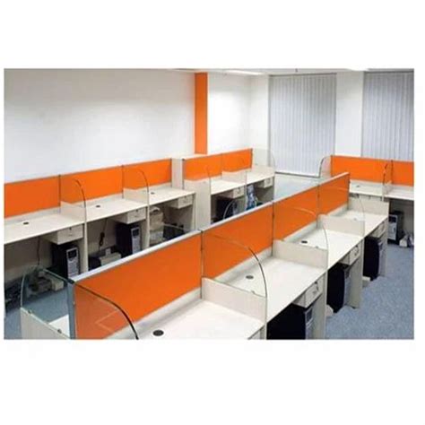 White And Orange Wooden Cyber Cafe Desk Rs 6600 Set Abs Furnishing