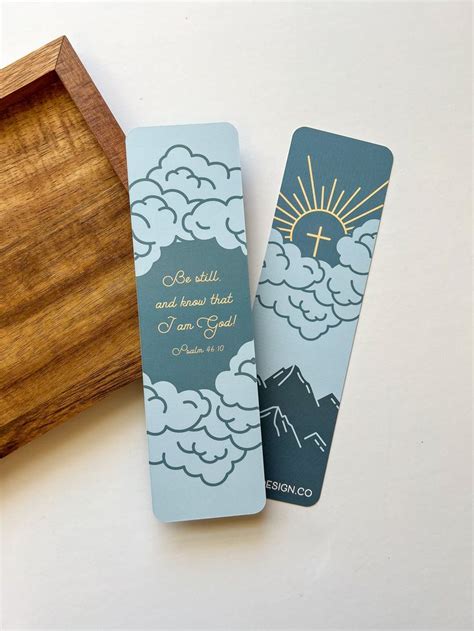 Two Bookmarks With The Words Be Still And Know That I Am God On Them