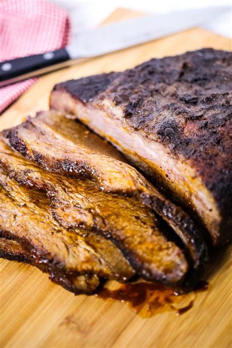I only use organic ketchup or any ketchup that does not have corn syrup in it. This Smoked Brisket recipe is incredibly flavorful and so moist and tender. It's one recipe that ...