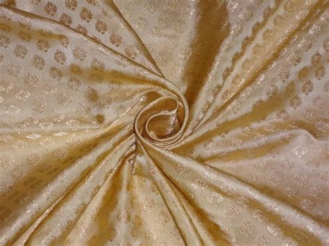Silk Brocade Inches Gold X Gold