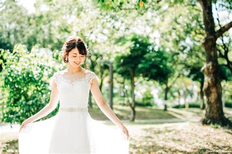 大阪 森で結婚式の前撮り写真撮影 結婚式の写真撮影 ウェディングカメラマン寺川昌宏（ブライダルフォト） Pre Wedding Photos Wedding Photoshoot