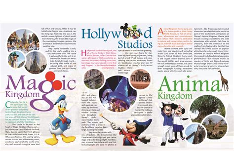 Disney Theme Parks Brochure By Jamie Hu At