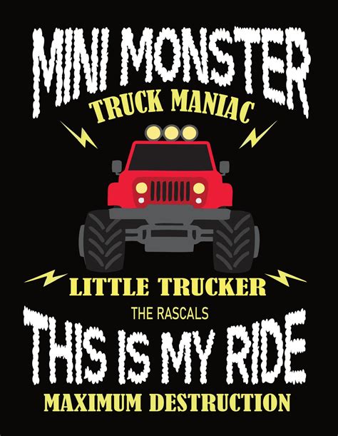 Mini Monster Truck Maniac 9574974 Vector Art At Vecteezy