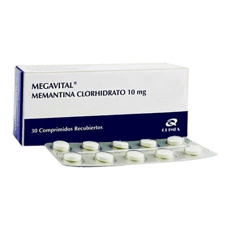 Megavital Memantina Clorhidrato 10 Mg Contenido De 30 Comprimidos