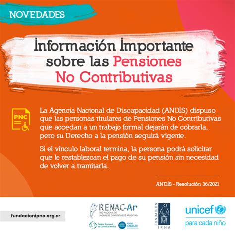 Información importante sobre las Pensiones No Contributivas Fundación