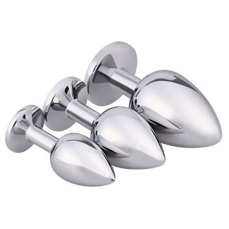 Factory Wholesale Silver Anal Plug Stainless Steel With Jewel Cheap