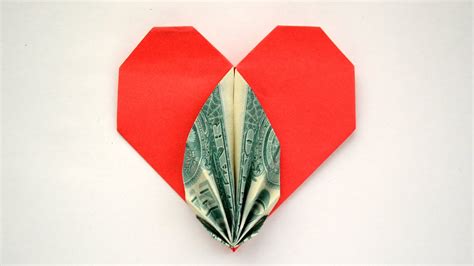My Paper Heart With Money Leaf Dollar Origami Tutorial Diy By