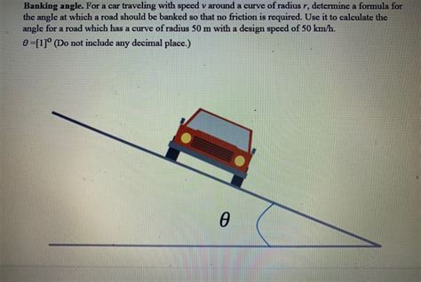 Solved Banking Angle For A Car Traveling With Speed V