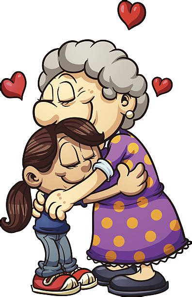 Grandmother And Granddaughter Illustrations Royalty Free Vector