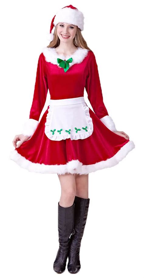 Sexy Women Santa Costume Adult Cosplay 3sfc143 Cute Girl Christmas Costume Party Fantasy Dress