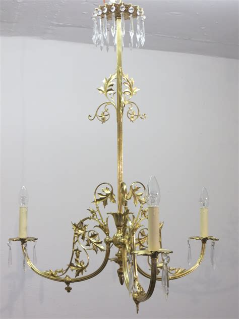 Antiker französischer kronleuchter napoleon iii. Nr.24 Jugendstil Kronleuchter um 1890 › Antike Lampen und ...