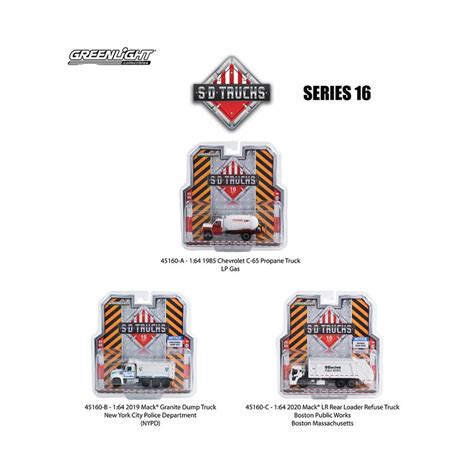 Greenlight Sd Trucks Series 16 Three Truck Set