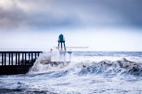 Wave The Full Width Of The Harbour Whitby Photography