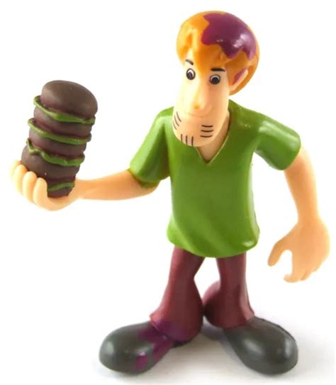 Hanna Barbera Scooby Doo Green Top Shaggy Holding Burgers Plastic