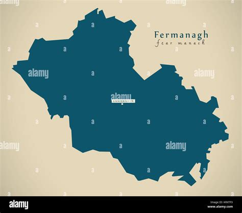 County Fermanagh Map Hi Res Stock Photography And Images Alamy