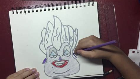 How To Draw Ursula From The Little Mermaid Youtube