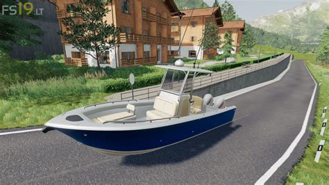 Everglade Boat V Fs Mods Farming Simulator Mods
