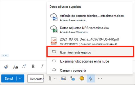 Adjuntar Archivos En Outlook En La Web