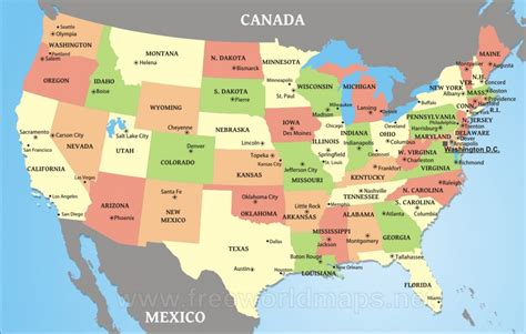 Download Free Us Maps Of The United States Usa Map With 5 Best