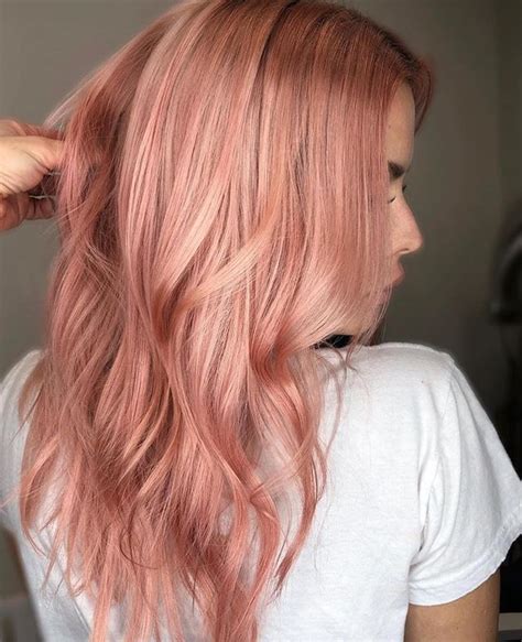 Trendy Rose Gold Blonde Hair Color Ideas Rose Gold Hair Highlights
