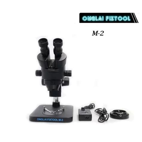 Jual Teropong Mikroskop Onglai Fixtool M 2 Black Series Dgn Lampu LED