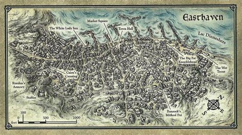 Icewind Dale Easthaven Fantasy City Map Forgotten Realms Fantasy Map