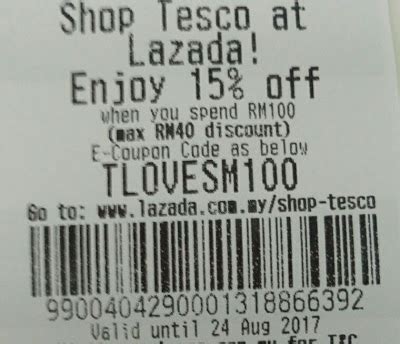 How to use lazada voucher. Tesco 15% Discount (Minimum Purchase RM100) Using Lazada ...