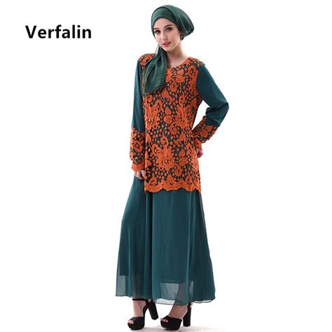 Verfalin Abaya2017 Muslim Women Saudi Turkish Chiffon Abaya Maxi Dress