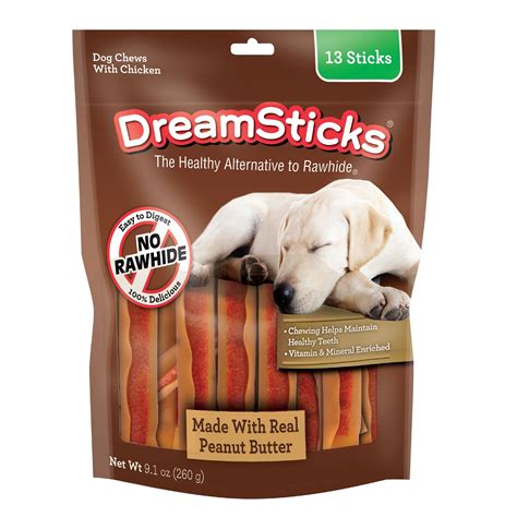 Dreambone Dreamsticks With Real Chicken Rawhide Free Dog Chews 91 Oz