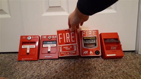Pulling And Resetting 5 Different Fire Alarm Pull Stations Youtube