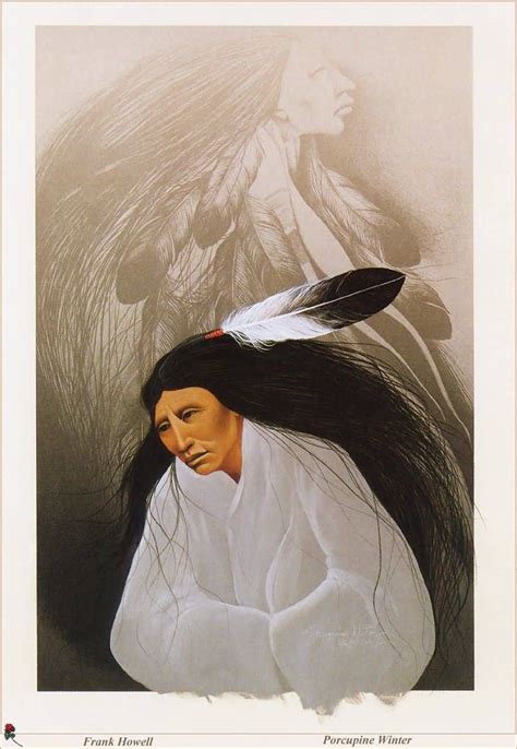Porcupine Winter By Frank Howell 1937 1997lakota Sioux In 2019