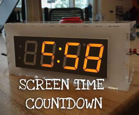 Screen Time Countdown Timer 6 Steps With Pictures Instructables