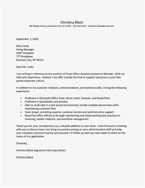 template application letter