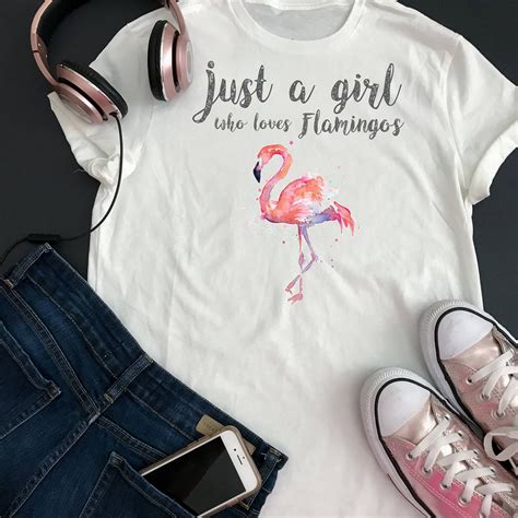 Awesome Flamingo Shirt For Women Great Birthday T For Etsy