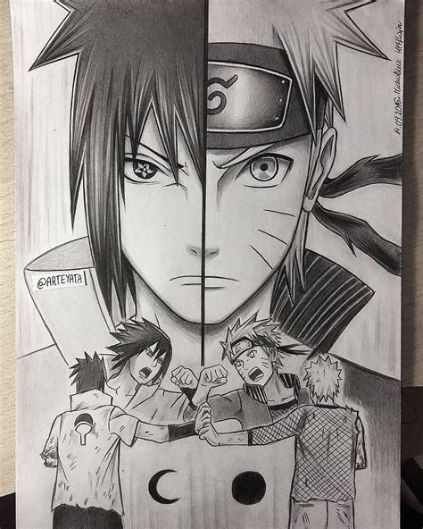 Dessin De Naruto Et Sasuke Picture Ideas