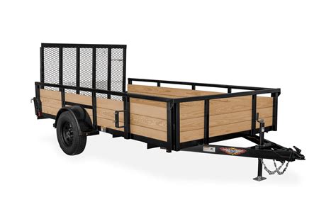 Wood Side Utility Trailer By Handh Trailers Hauling With Ease