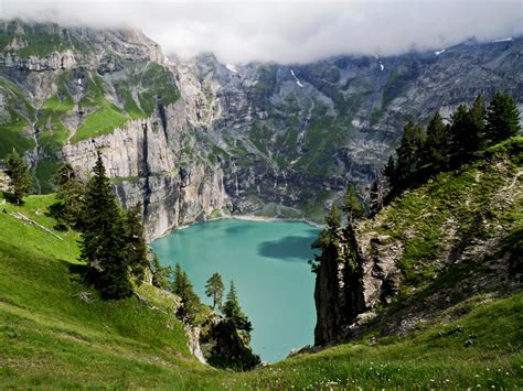 Picture Of The Day Oeschinen Lake Switzerland Twistedsifter