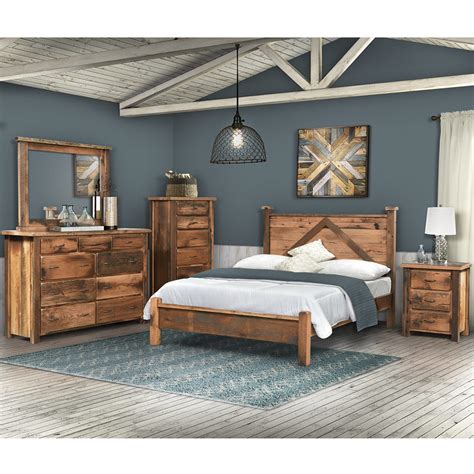 Barnwood Bedroom Set Rustic Reclaimed Barn Wood Bed Mahi Frazier