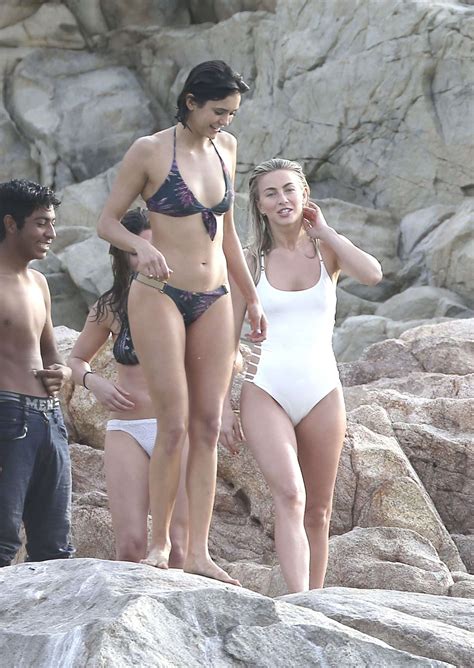 Julianne Hough And Nina Dobrev In Bikini At Yacht In Caribbean GotCeleb