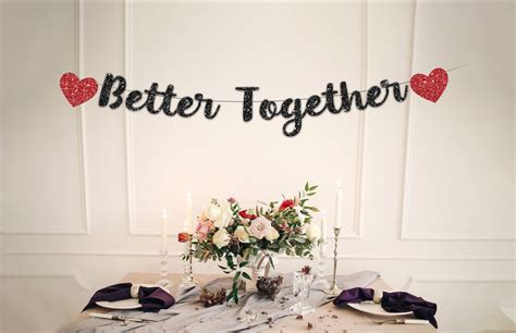 Better Together Banner Wedding Engagement Bridal Shower Etsy