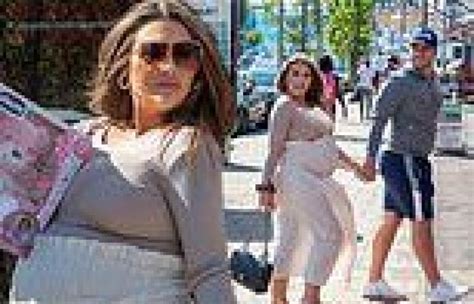 Pregnant Lauren Goodger Shows Off Her Bump As She Goes Shopping With
