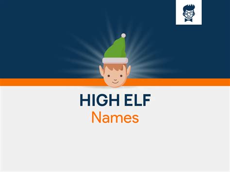 High Elf Names 600 Catchy And Cool Names Brandboy