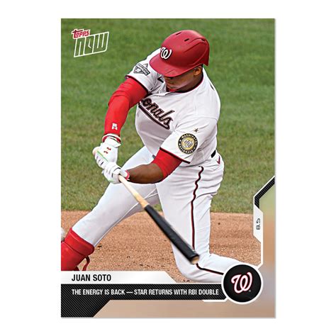 Juan Soto Mlb Topps Now Card 57 Print Run 588