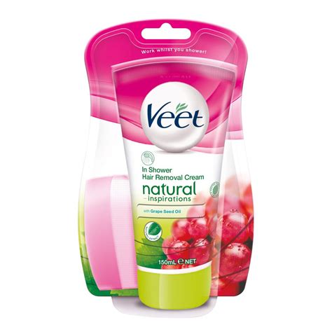 Working close to the root it gives you smoothness for up to a week, even on short hair. Veet Natural Inspirations In Shower Hair Removal Cream ...