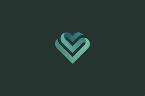 Heart Vector Logo Logo Templates Creative Market