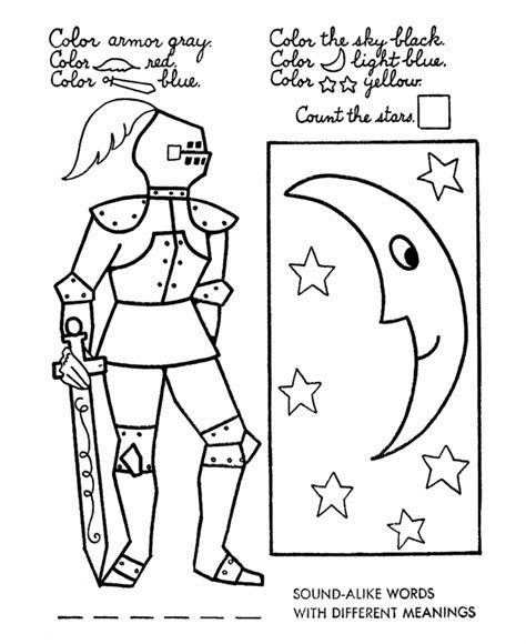 Action Words For Kids Coloring Pages